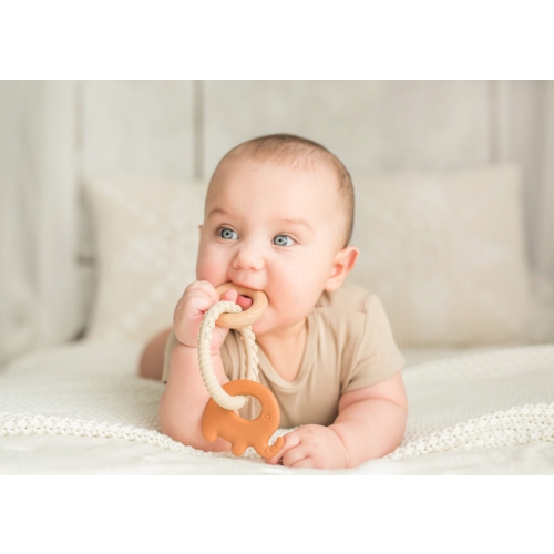 gryzak silikomowo drewniany